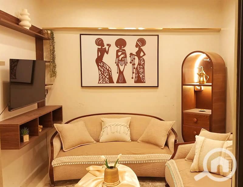 Furnished rental apartment in a prime location in Al Agouza, second line from the main corniche on the corniche view. - Widok 4