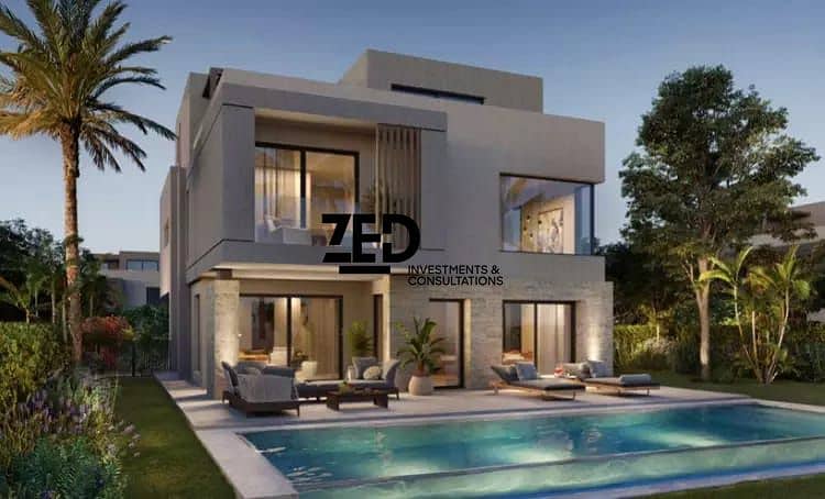 Twin House 355 meters immediate delivery - Sheikh Zayed Green Belt Gate 1 Pool 1 fully finished minutes from Dahshour link ready for housing landscape view - Ansicht 5