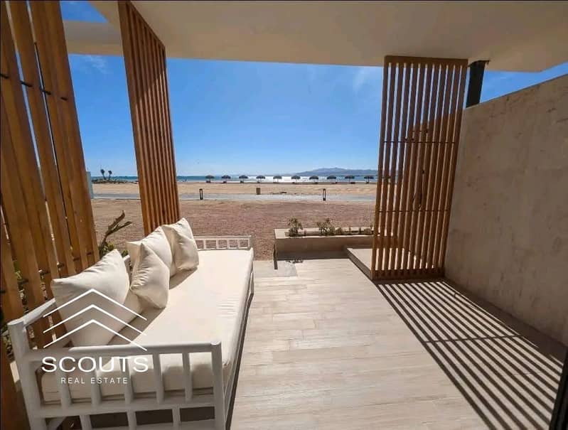 Immediate receipt in installments of a chalet for sale on the sea directly sea view in Soma Bay, Red Sea fully finished minutes from El Gouna next to Makadi and Rixos. – pohled 3