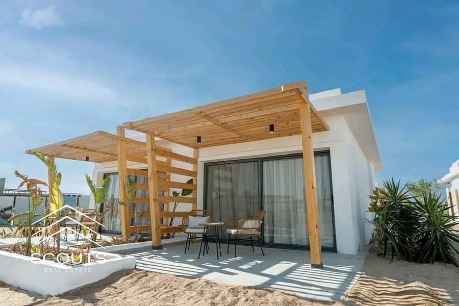 Immediate receipt in installments of a chalet for sale on the sea directly sea view in Soma Bay, Red Sea fully finished minutes from El Gouna next to Makadi and Rixos. – pohled 5