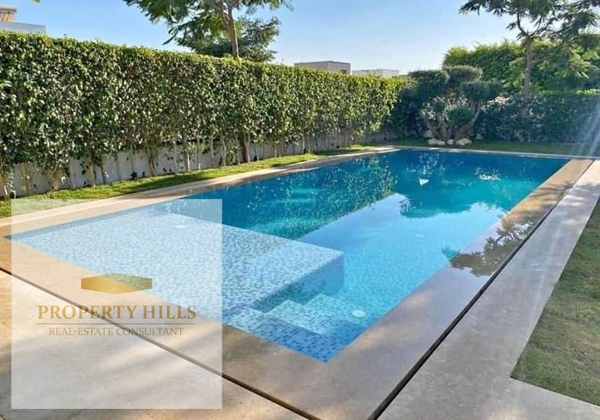 Cheapest Villa for Sale in New Cairo – Ready for Viewing & Immediate Move-In, Featuring a Private Pool and Open Landscape View in Ivy Residence - Widok 2
