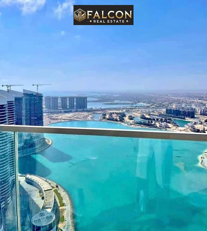 1st-row sea Triple View Finished+ACs ROI $$ FULL SEA VIEW Apartment for sale with VIP service in El Alamein Towers North Coast - Widok 4