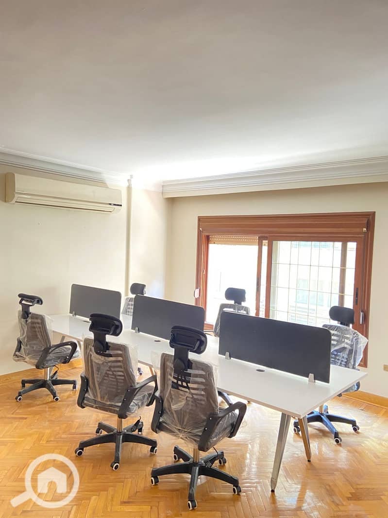 Furnished office for rent in Maadi, Nasr Street, 3 air-conditioned rooms - Ansicht 5
