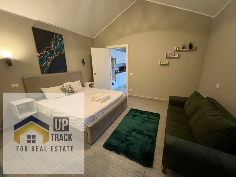 chalet one bedroom for rent with private heated pool – pohled 6