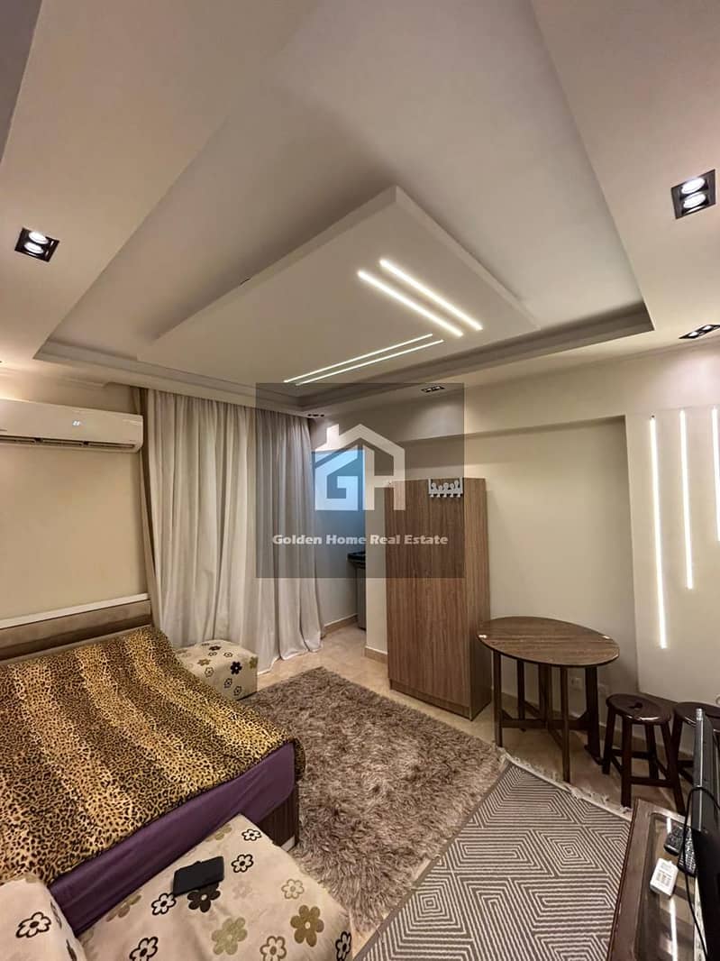 Furnished studio for rent with landscape view in Elkhmayel Compound - Sheikh Zayed - Widok 2