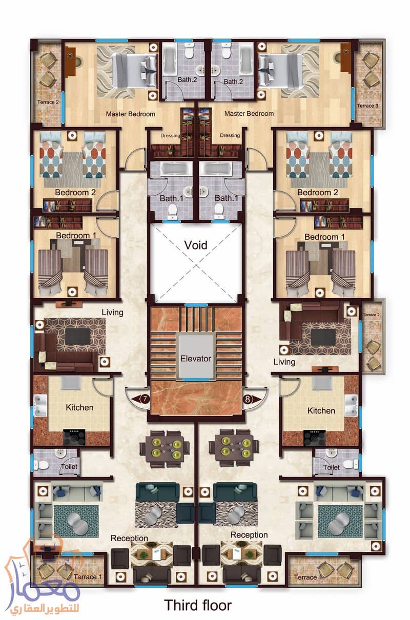 apartment for sale 207 ready to move al andalous 5th settlement new cairo - Mehr