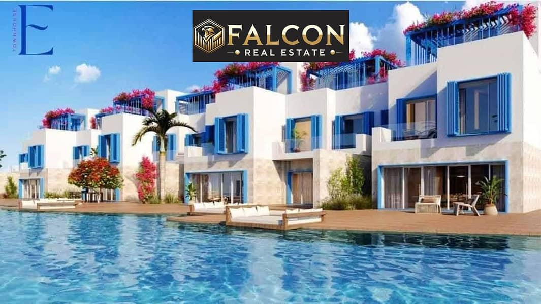 With an open sea view, a townhouse for sale, ready for viewing (30% discount), fully finished, and with payment plans up to 8 years in Naia Bay, North - Ansicht 2