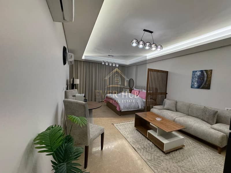 Luxury Furnished Studio in ZED Towers – 9th Floor, Open View & Stunning Skyline View in Sheikh Zayed - View 3