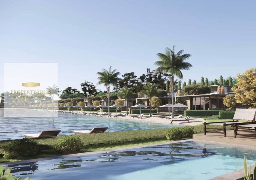 Twin house for sale in Marsa Bagoush – North Coast, fully finished, double view, overlooking the sea and lagoon. - Więcej