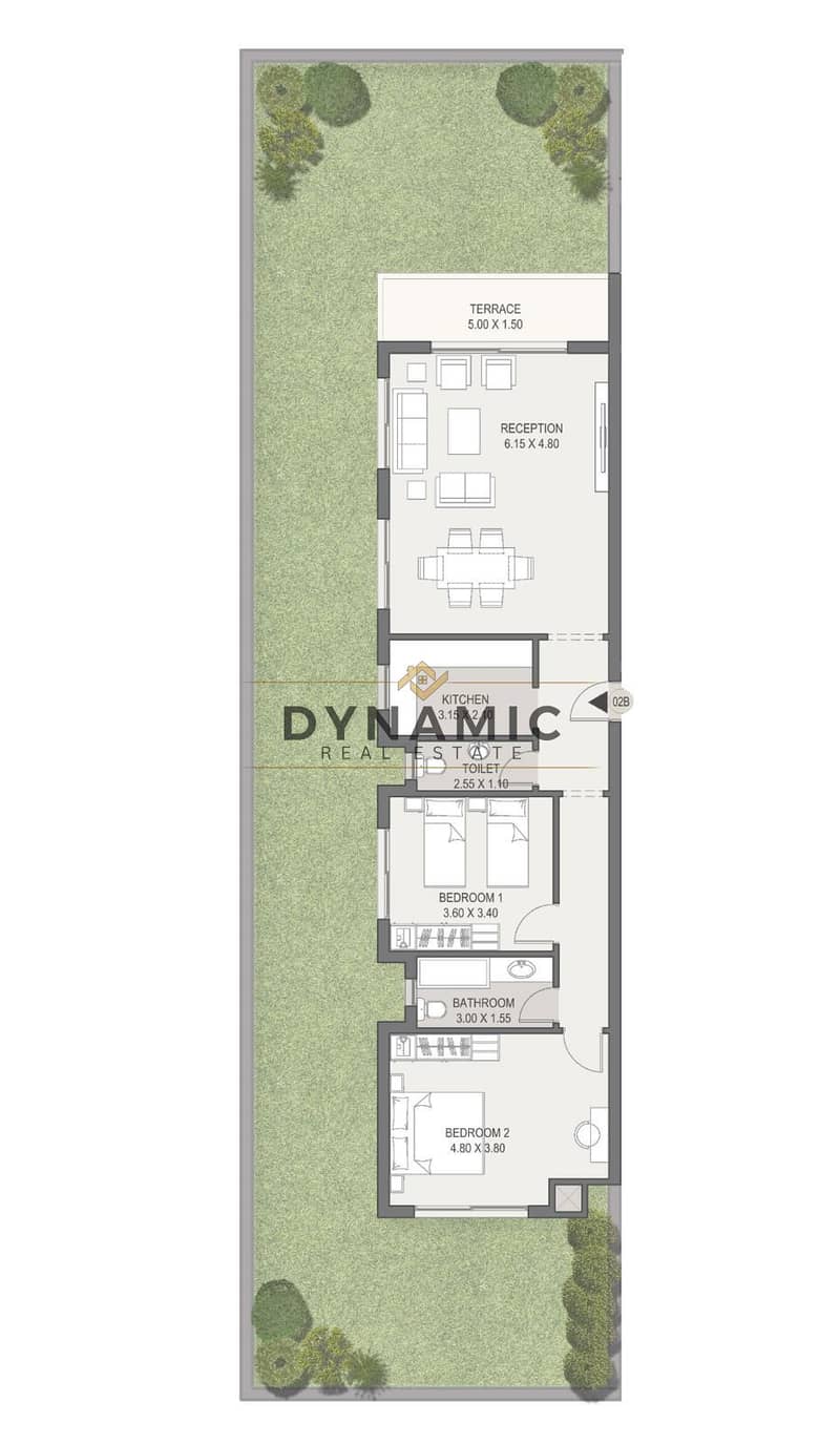 Prime Corner Apartment with Garden 202m in Sarai Delivery 2027 - 3.5M Below Market Price - Aanzicht 2
