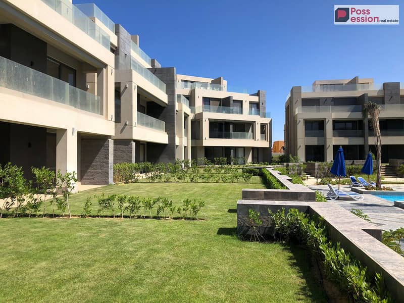 Chalet 140m for sale in LaVista Ray Ain Sokhna, ready to move, fully finished Ultra Super Lux with open sea & pool view, minutes from Telal and Porto - Ansicht 2