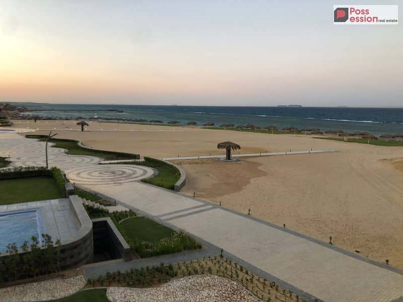 Chalet 140m for sale in LaVista Ray Ain Sokhna, ready to move, fully finished Ultra Super Lux with open sea & pool view, minutes from Telal and Porto - Ansicht 5