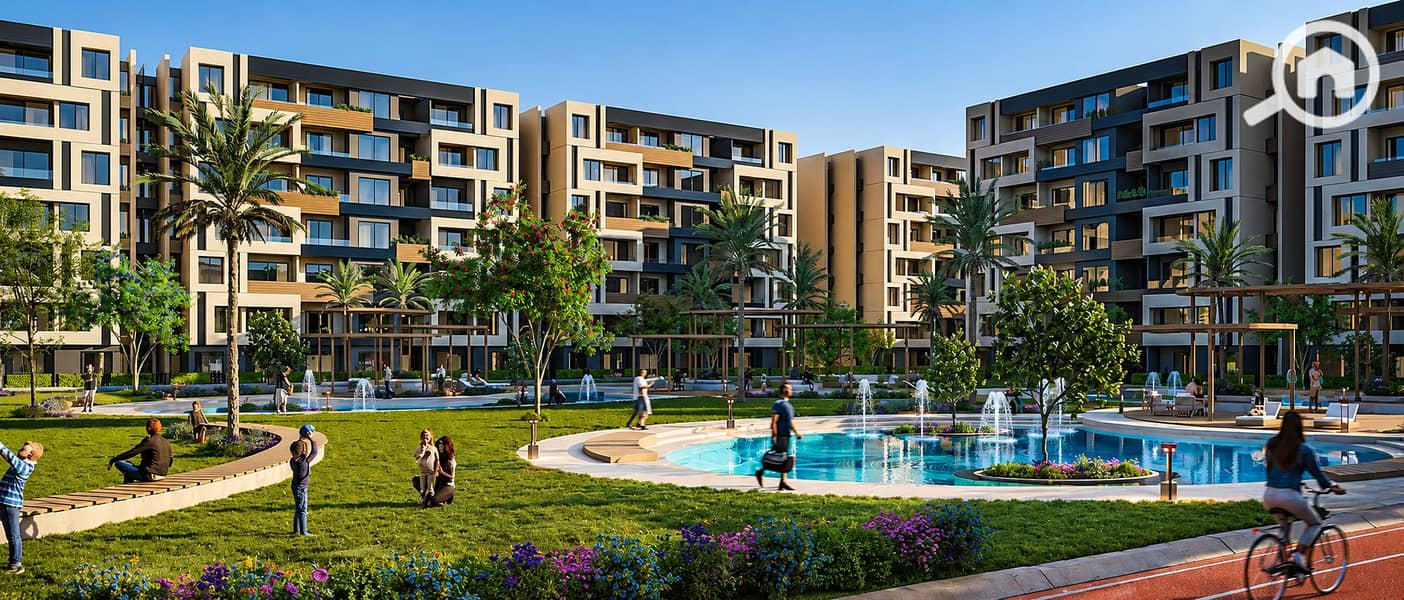 With installments of 23,000 EGP, own a fully finished apartment with a garden and air conditioning in the best phase of Yardin Compound in the heart o - Widok 6