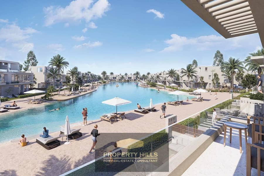 Own a front-line townhouse by the sea in the Mar Bay compound in Ras Al Hikma, next to Sodic and Mountain View. - Widok 5
