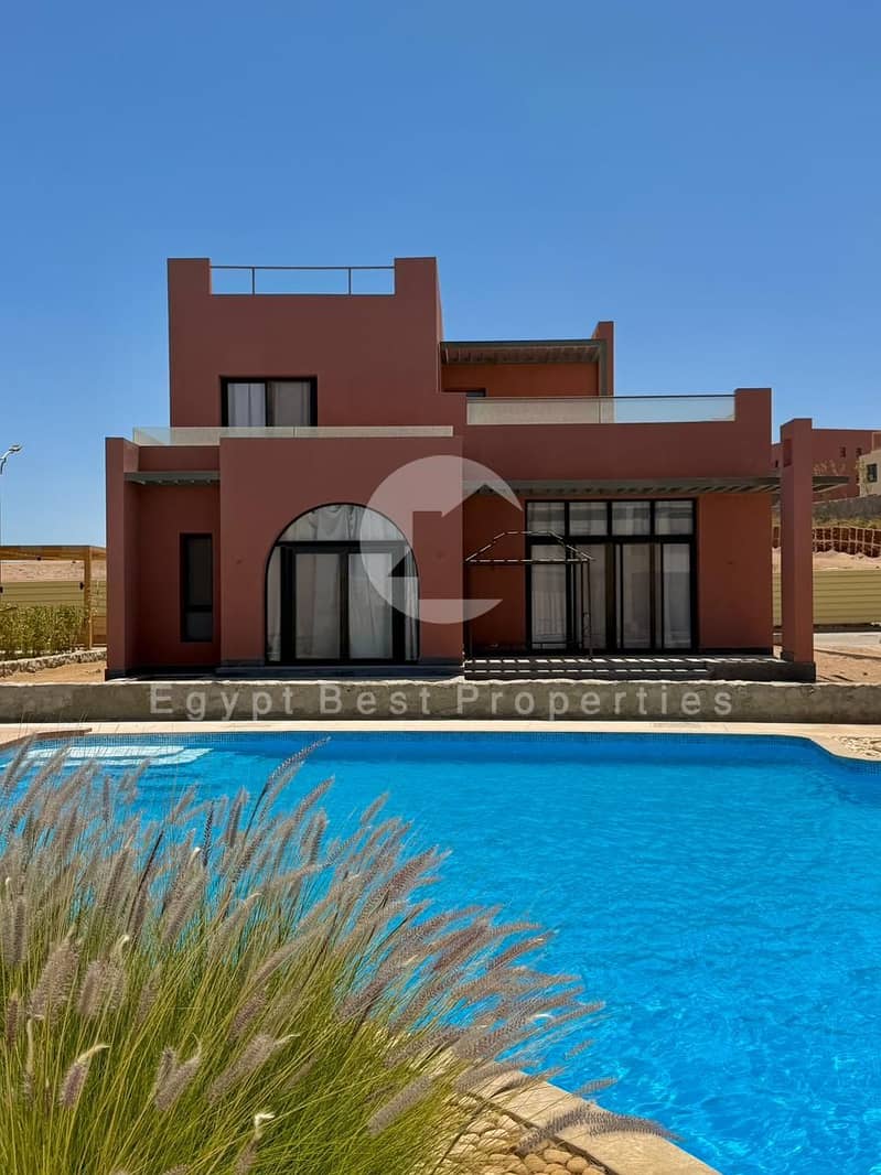 Seaview 5 Bedrooms Villa with 0%DP up to 8Yrs Plan for sale standalone Orascom Redsea Hurghada New Gouna - Ansicht 5
