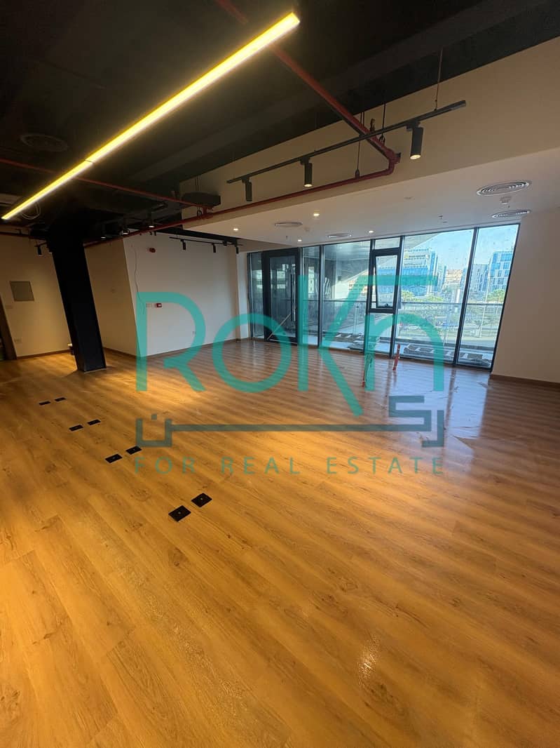 Office for rent, finished with air conditioning, on the axis, 100 m Mall Arkan Plaza Capital Business Park Park Street Trivium Ameri - Vista 6