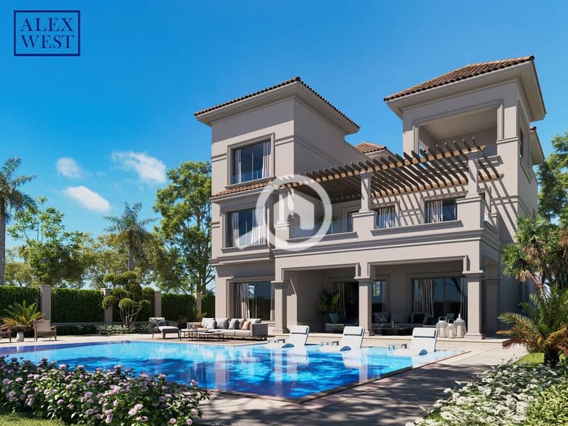Independent villa for sale in Alex West, Alexandria – 5 bedrooms and a building area of 393 square meters - Widok 2