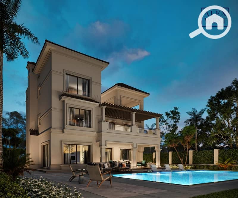 Independent villa for sale in Alex West, Alexandria – 5 bedrooms and a building area of 393 square meters - Widok 3
