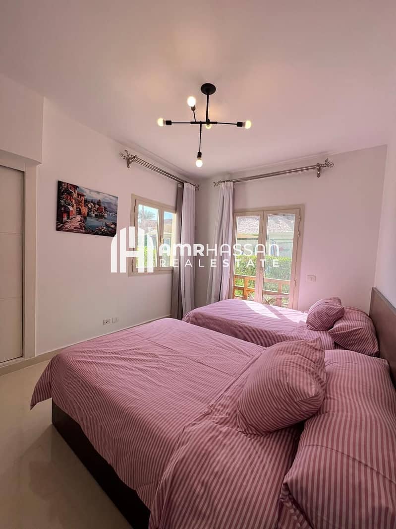 1BR Furnished Chalet with Private Garden for Sale in Azura Sahl Hasheesh - Więcej