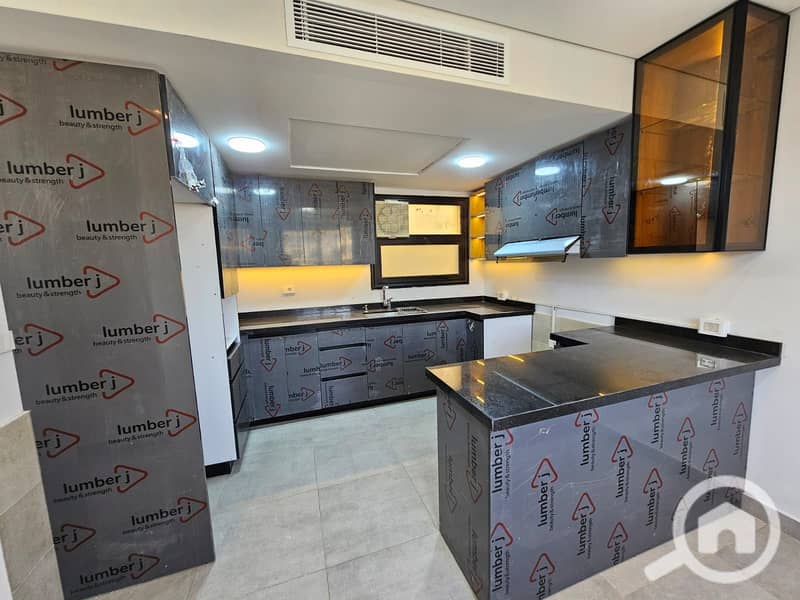 Apartment for rent in the Badya compound in Palm Hills, near MSA University and minutes from Mall of Egypt, 177m, 3 bedrooms with kitchen and air conditioning. - Vista 2