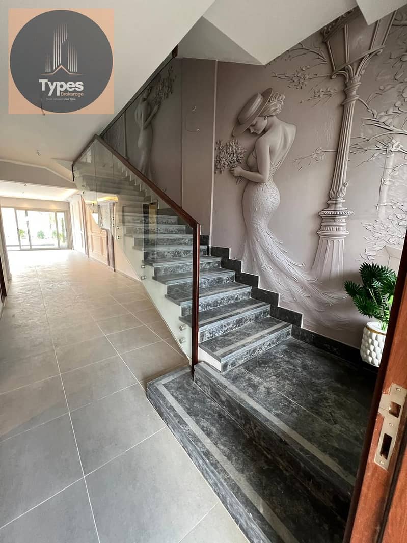 Middle townhouse villa for sale in Palm Parks Prime Location compound, ultra super lux finished - Widok 4