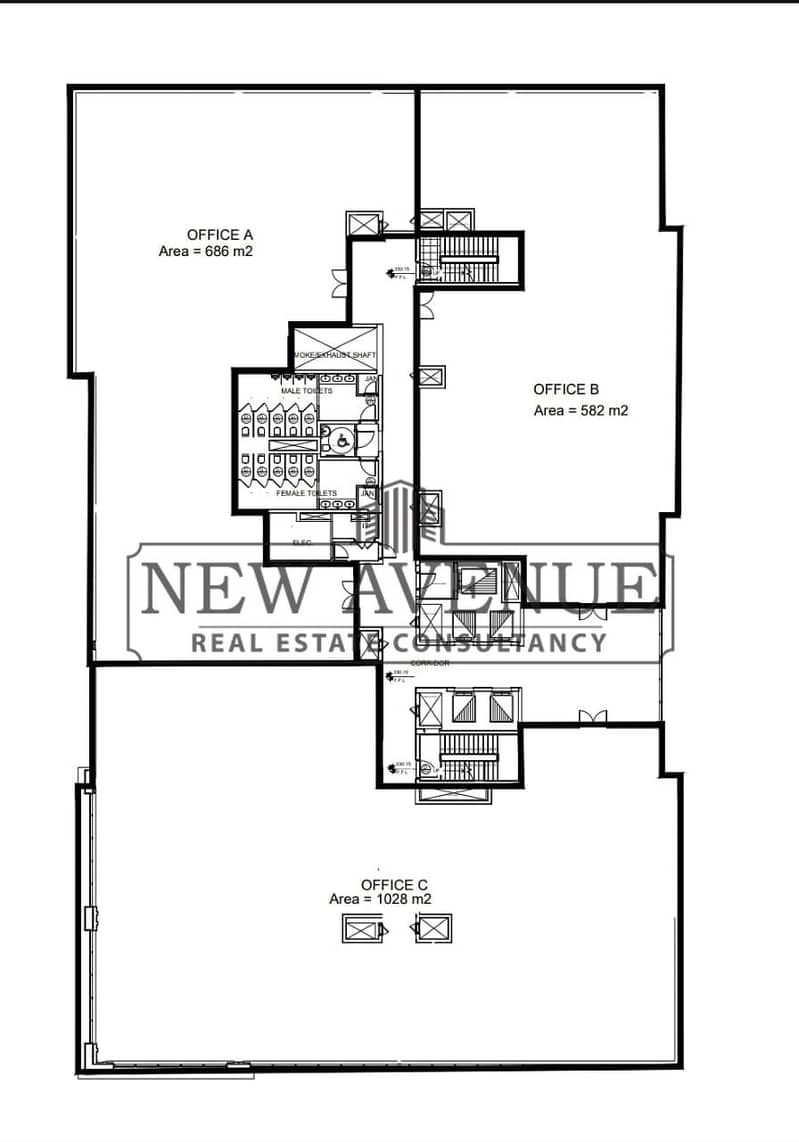 Premium Office Plaza View In Golden Gate On Teseen Street For Rent With Parking Slots - Mehr
