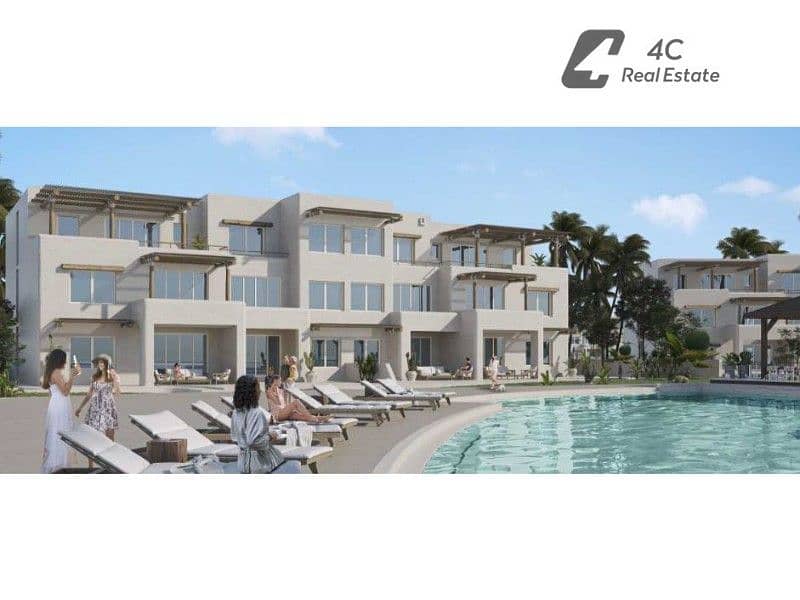 A fully finished apartment with air conditioning in a prime location at Hacienda Bay Ras El Hikma, North Coast. - Więcej