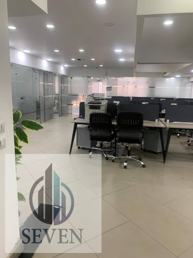 Administrative office for rent, 500 sqm, licensed, fully furnished, Bavaria Town Prime Towers, prime location for major companies, Maadi Ring Road. - Widok 4