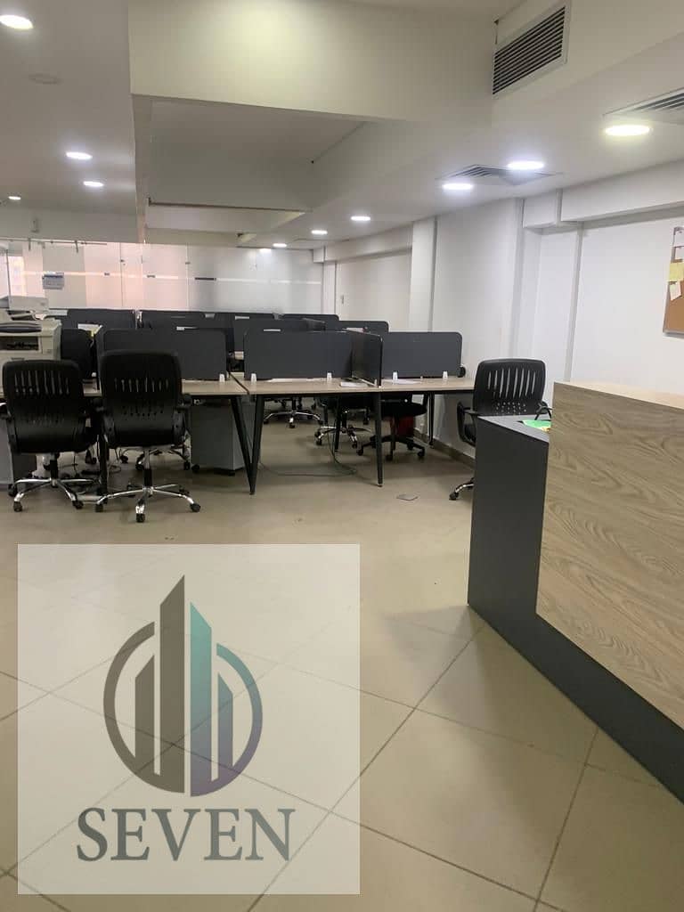 Administrative office for rent, 500 sqm, licensed, fully furnished, Bavaria Town Prime Towers, prime location for major companies, Maadi Ring Road. - Widok 6