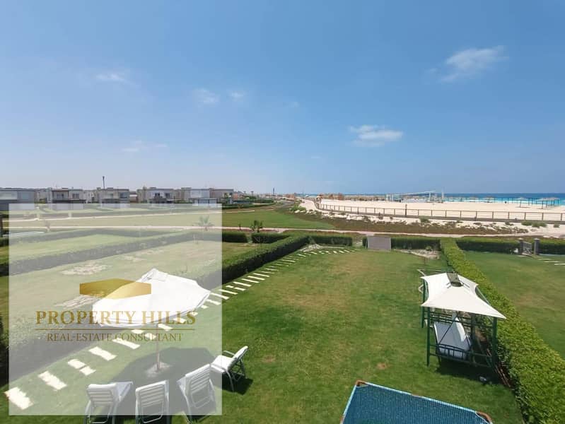 Chalet with 3 rooms for sale in Amwaj from the owner, ready for viewing at kilo 138 with installment options. - Widok 2