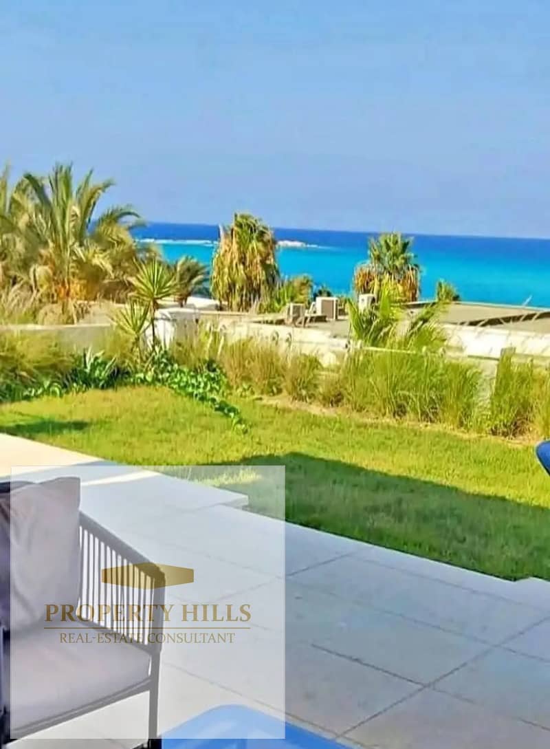 At the Best Price, a Fully Finished Villa in a Prime Location, Ready for Viewing, with a Direct Sea View, located near Almaza Bay, Silver Sands, and Hacienda Heneish.  Full Sea View. - Widok 6