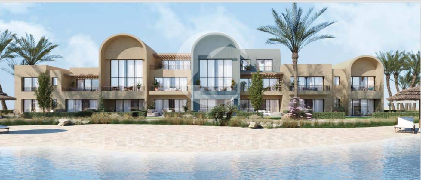 EARLY DELIVERY APARTMENT 2 BEDROOMS FOR SALE IN GOUNA RED SEA DIRECT SANDY POOL FULLY FINISHED BY ORASCOME PRICE WITH INSTALMET UP 5 YEARS - Widok 6