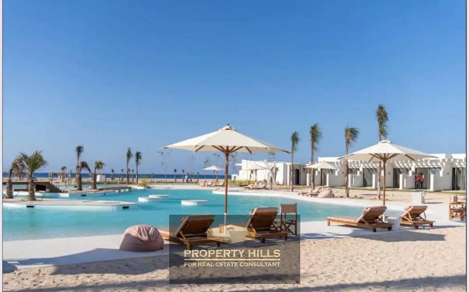 Investment opportunity with Hassan Allam in El Gouna: a finished chalet with air conditioning and a sea view for sale. - Widok 4