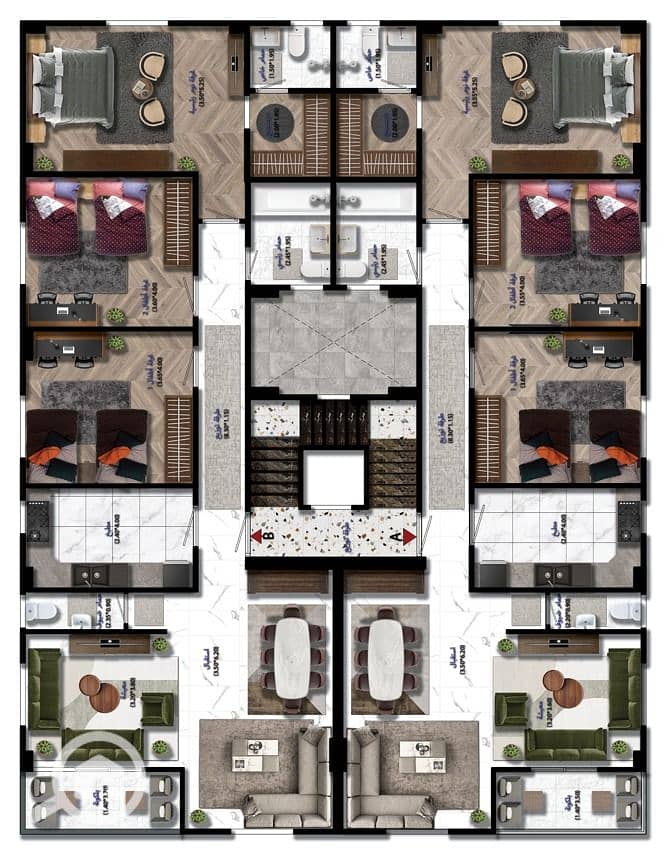Apartment for sale, north-facing in New Cairo, 140 sqm – pohled 5