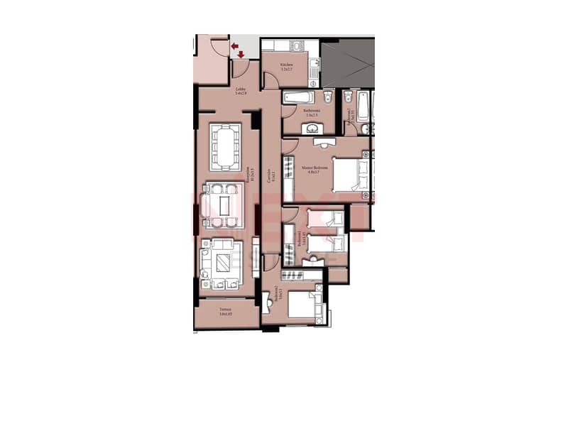 Apartment for Sale – 172 sqm – Valory Smouha Compound - Ansicht 2