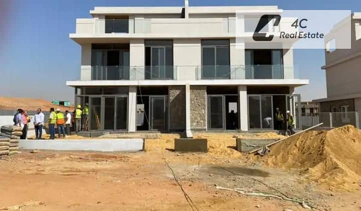 Twin house villa 274m for sale with the lowest down payment and installments prime location Lake View in Compound Bloomfields Mostakbal City – pohled 3