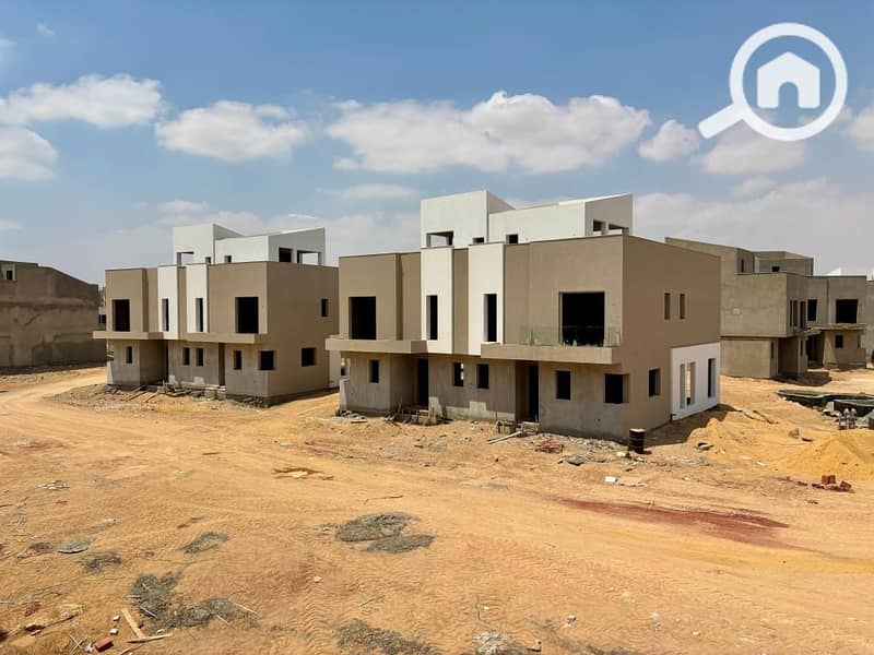 Corner townhouse for sale at the price of an apartment 278 sqm with immediate delivery and a 151 sqm private garden in Rosail Compound, Mostakbal City - Ansicht 4