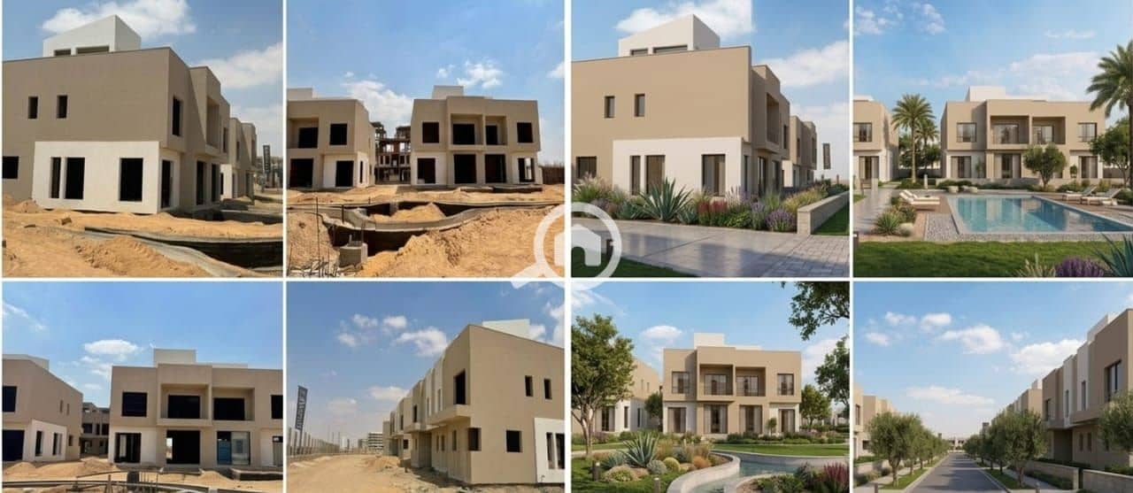 Corner townhouse for sale at the price of an apartment 278 sqm with immediate delivery and a 151 sqm private garden in Rosail Compound, Mostakbal City - Ansicht 6