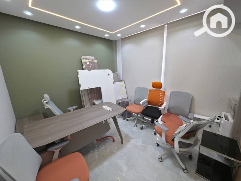 Outstanding administrative headquarters of 230m fully furnished and equipped with central air conditioning for rent on the Maadi Ring Road in One Katameya Al-Murshidi - Widok 5