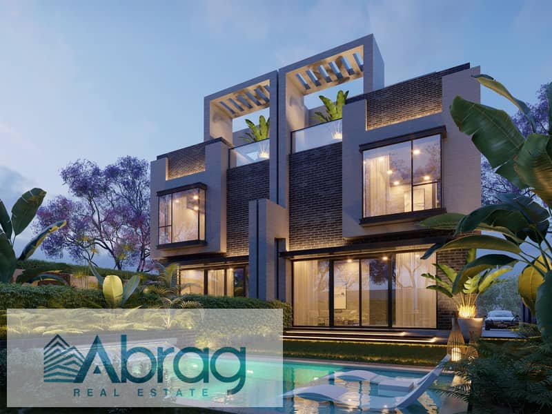 Twin house for sale, 305 sq m, 5-year installments, Gate 1, Basin 1, River Park Compound, Sheikh Zayed - Ansicht 2