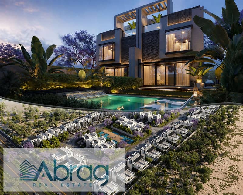 Twin house for sale, 305 sq m, 5-year installments, Gate 1, Basin 1, River Park Compound, Sheikh Zayed - Ansicht 3