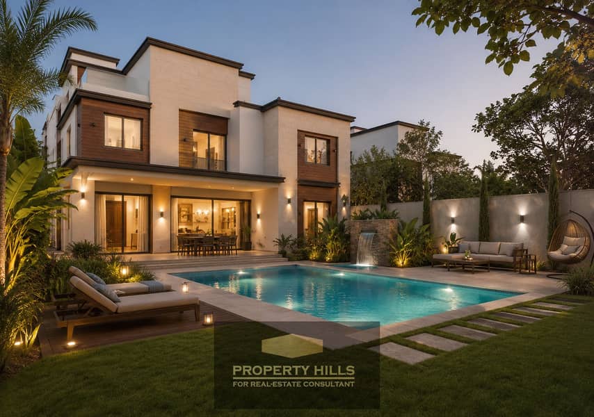 Town villa in the Golden Triangle in the Fifth Settlement next to Hyde Park, Mivida, Azar, Lake View, and Village Gardens - Widok 2