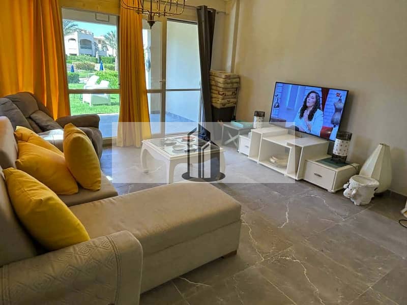 Furnished chalet for sale with sea and pool view in La Vista Gardens, Ain Sokhna, directly from the owner. - Widok 2