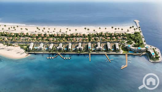 2 Bedroom Chalet for Sale in North Coast, Matruh - The Island - 94 sqm + 45 Garden -7. jpg 2 Bedroom Chalet for Sale in North Coast, Matruh - The Island - 94 sqm + 45 Garden -7. jpg