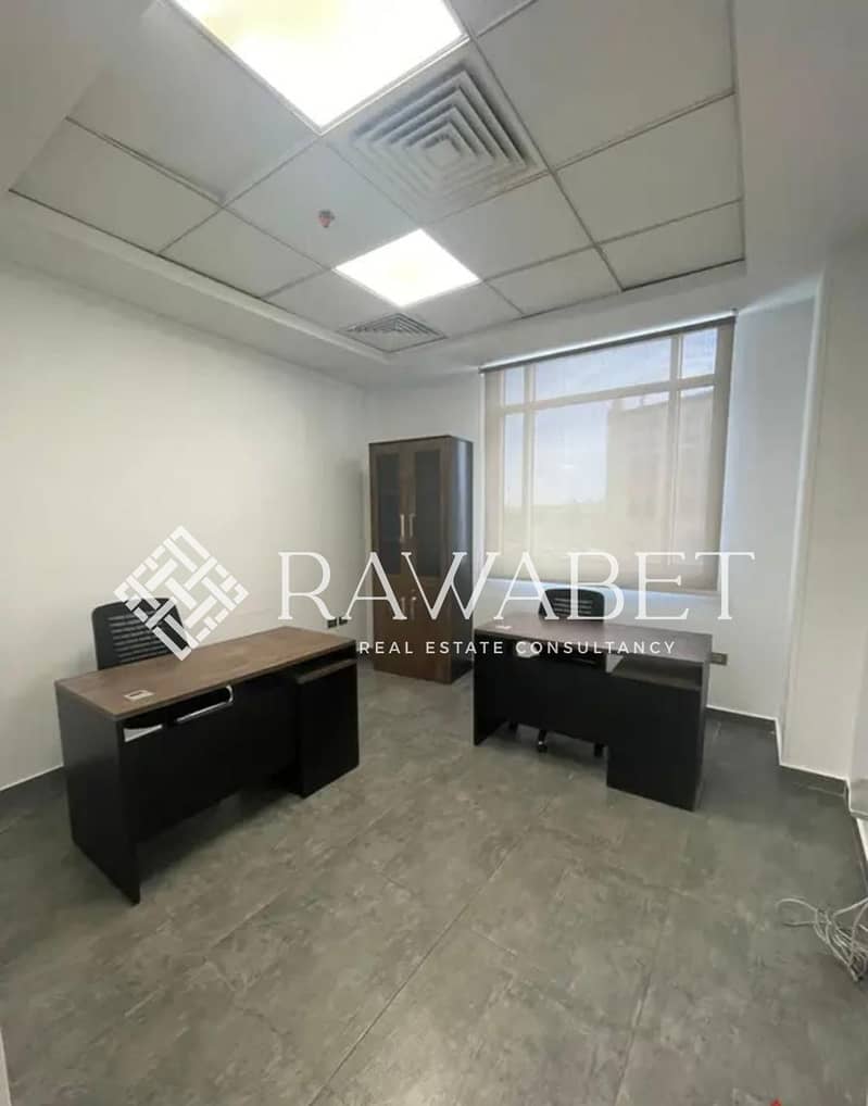 Premium 85 SQM Office for Rent in kargo Mall – Prime Location in Sheikh Zayed | Fully Finished with ACs | 2 Rooms | Reception | Ready to Move - Widok 4