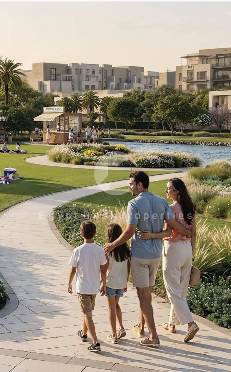 Own a villa with a stunning view overlooking 40 acres of green spaces in the New Administrative Capital with a down payment of 375K - Ansicht 4