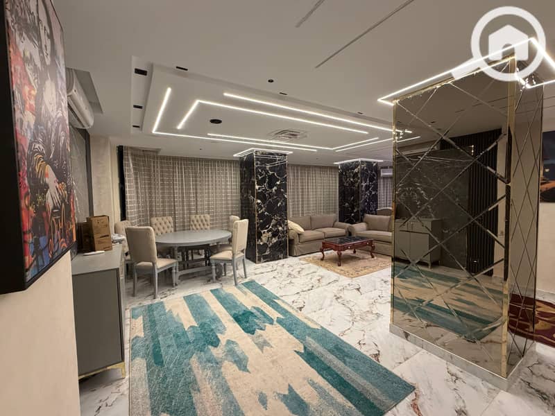 The first hotel-finished residence with a stunning view of the Nile for daily and monthly rental for families seeking upscale and distinctive living in Dokki. – pohled 4
