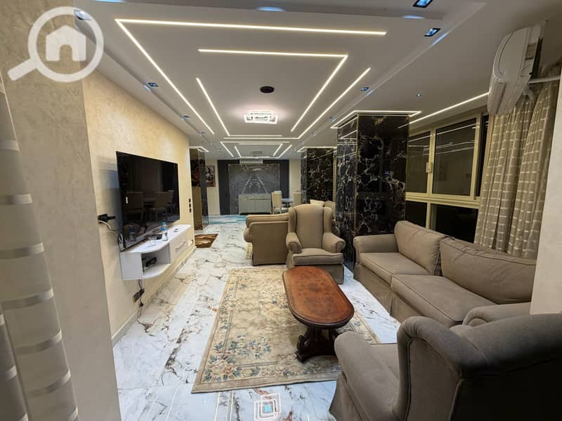 The first hotel-finished residence with a stunning view of the Nile for daily and monthly rental for families seeking upscale and distinctive living in Dokki. – pohled 3