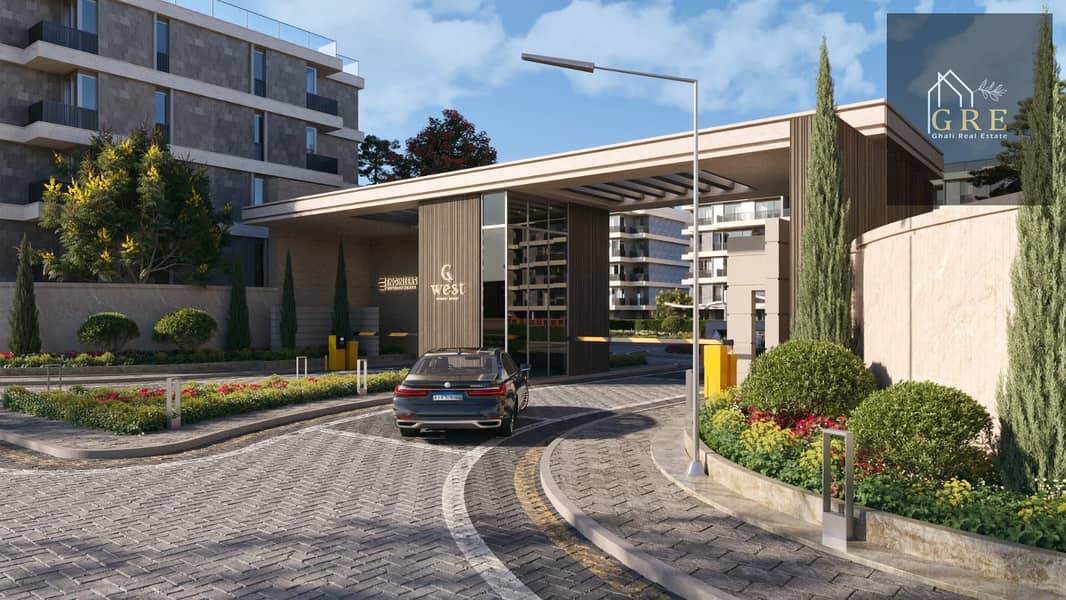 A 152 sqm apartment for sale, 3 bedrooms, 10% down payment only and installments up to 10 years, semi-finished, delivery within 3 years, a unique opportunity inside G West Compound in Sheikh Zayed. - Widok 4