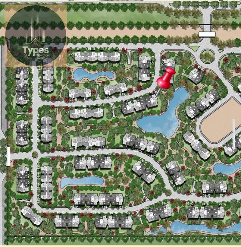 Apartment for sale below market price in Tabiaa Compound on Al Wahat Road. Area 130 meters, 3 rooms, 2 bathrooms - Mehr